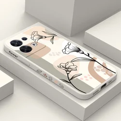 Beautiful Art Phone Case For OPPO Reno 8T 8T 8Z 7 7Z 6 5 F19 F9 Pro 4G 5G Liquid Silicone Cove header