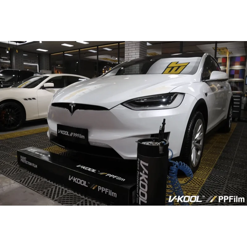 

VKOOL PPF Film 9.5mil Clear Automotive Paint Protection Film Rhino Leather TPU Glossy, Resilient, Durable, Precise, Thick