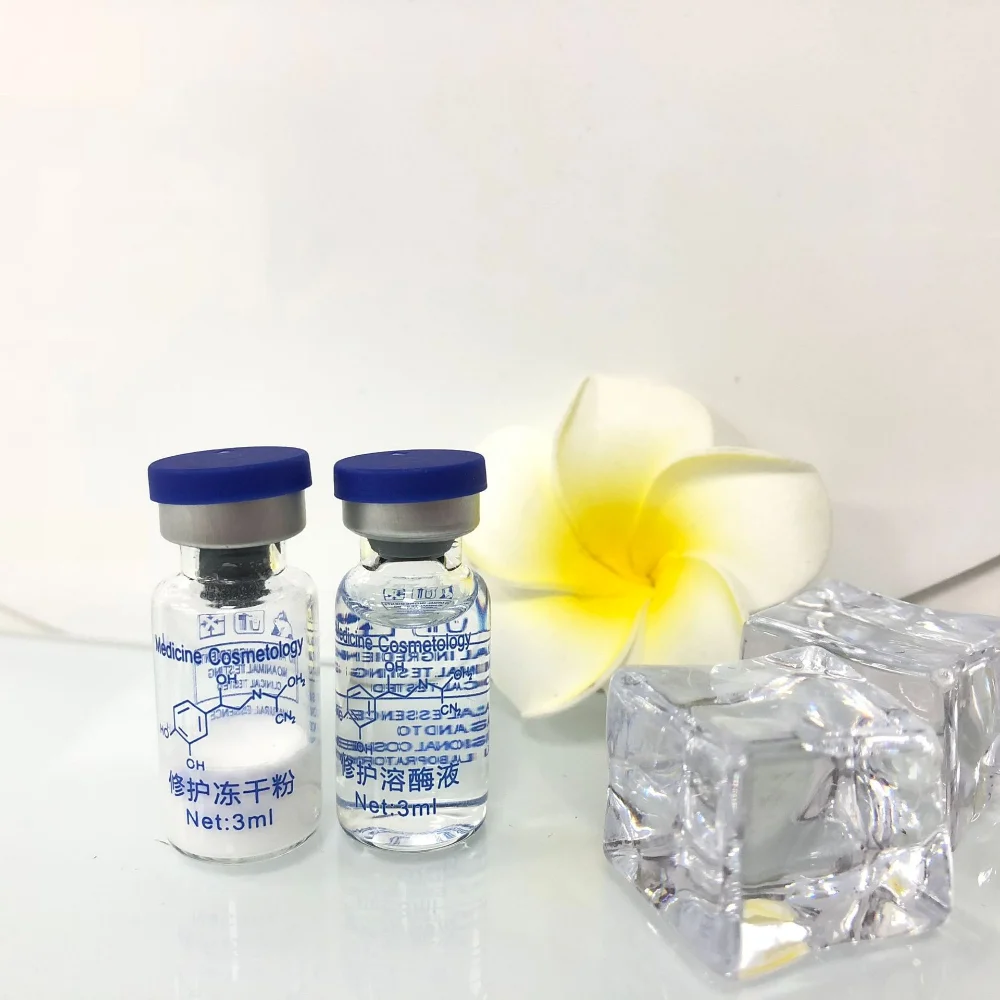 Oligopeptide مجفف بالتجميد مسحوق 5 أزواج إصلاح الترطيب ترطيب عالية النشطة جوهر الأصلي عميق سطع العناية بالبشرة