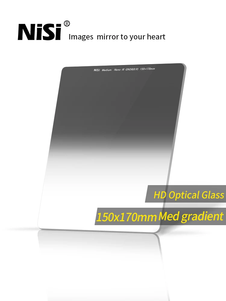 

NiSi Square Graduated Filter 150x170mm Medium Grey Sunrise & Sunset Landscape Photography Tools