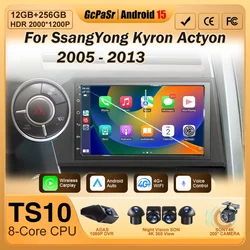 7inch Car Raido Android For SsangYong Kyron Actyon 2005 - 2013 frame Auto Video Player Multimedia 4G WIFI AutoRadio 2din DVD