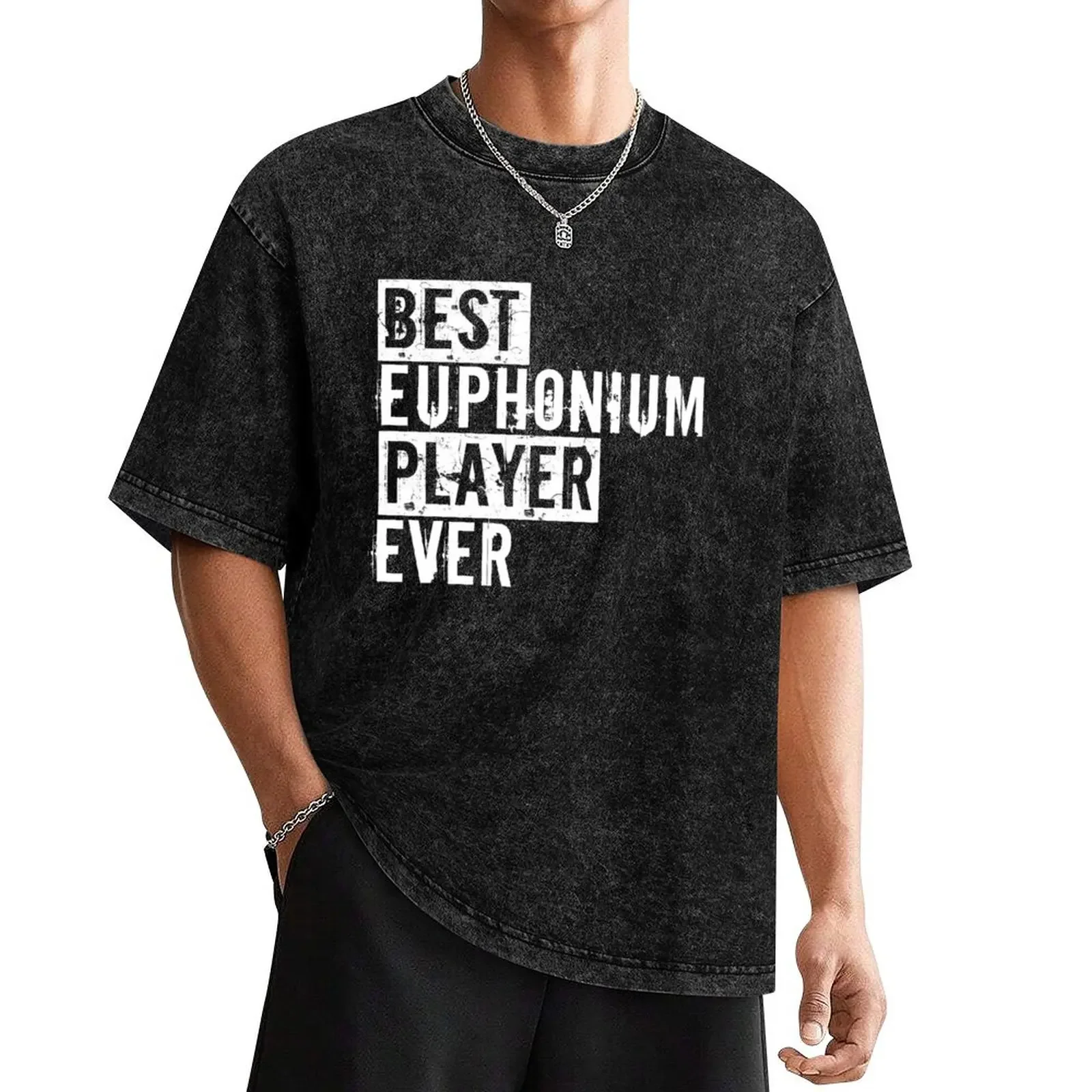 

Brass Funny Best Euphonium Player Ever Euphoniumist T-Shirt vintage graphic tee Short sleeve tee street wear t shirt men