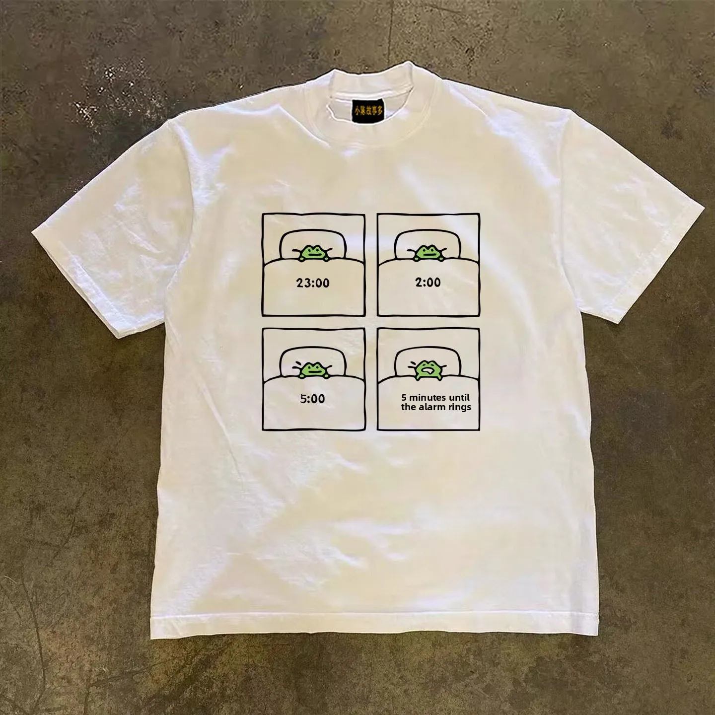 Pure Cotton Double Thread 3A260g Loose Fit Short Sleeve T-Shirt for Men And Women Breathable Comfortable American Retro Style