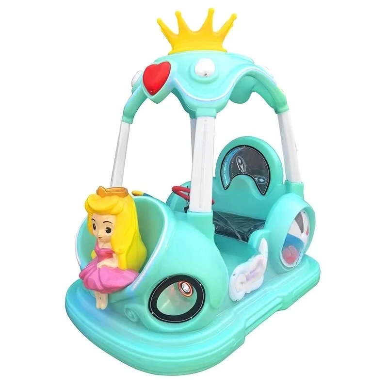 Amusement Park Mini Kids Bumper Car Battery Powered Plastic Indoor/Outdoor Fiberglass Kids Car for Home School Shopping Mall