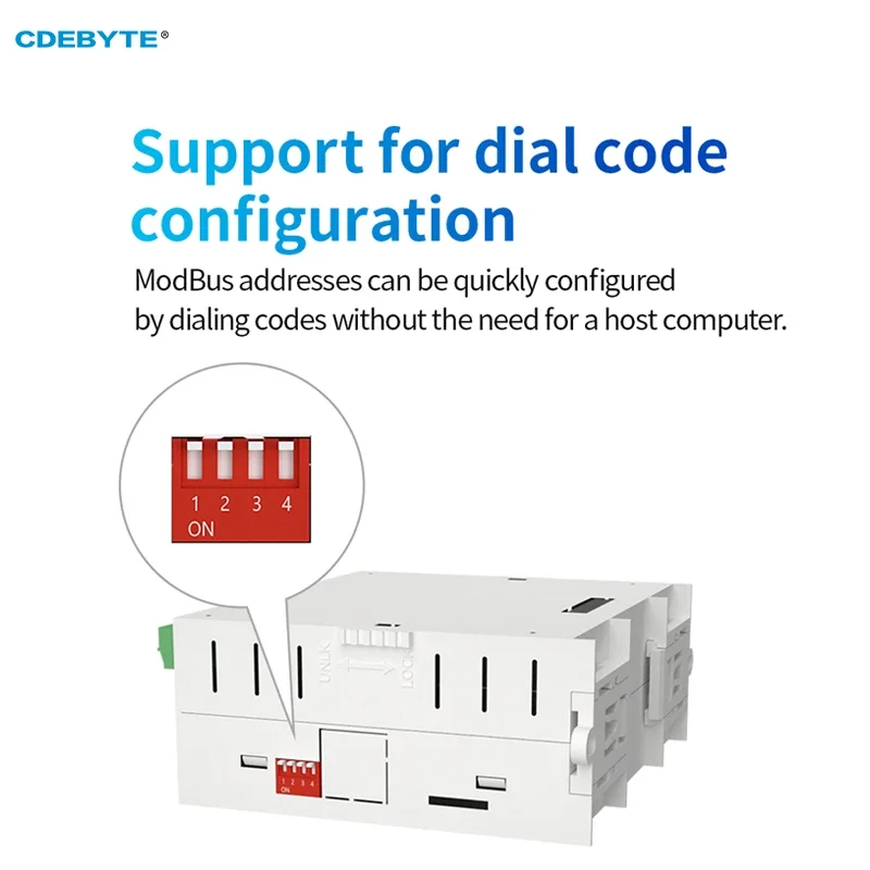 4DI+4AI+4DO Distributed Remote IO Expansion Module Analog Switch Acquisition CDEBYTE GAAAX4440 Fast Expansion RJ45 RS485 Modbus