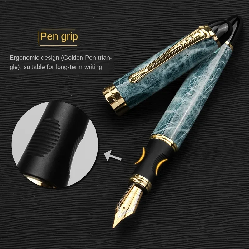 Jinhao X450 Classics Thick Body 1.0mm Bent Nib Calligraphy Pen High Quality Metal Fountain Pen Luxury Ink Gift Pens for Writing