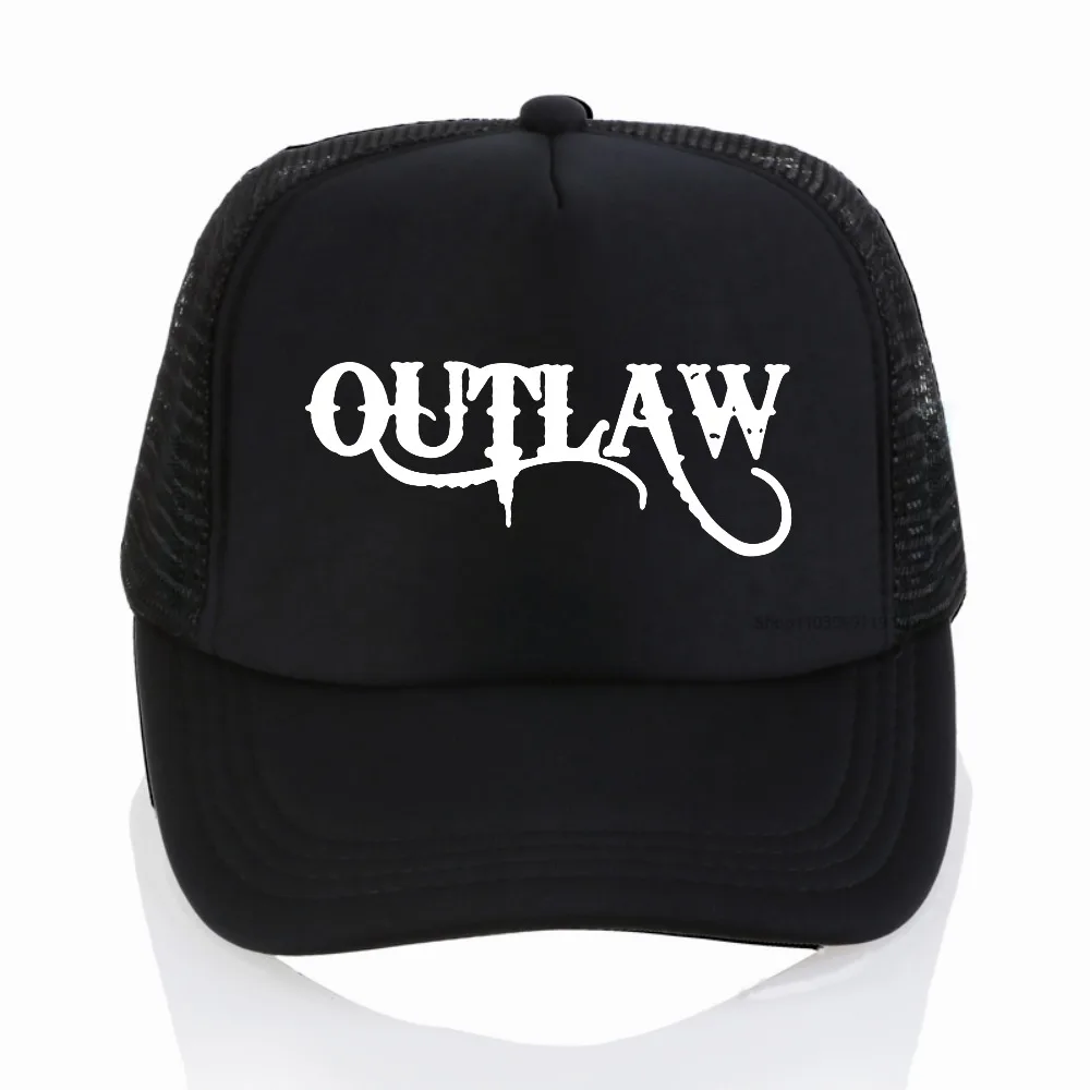 

Men'S Outlaw Gun Print Graphic & Gun Design baseball cap fashion casual Sunshade hat Unisex summer adjustable mesh trucker hat