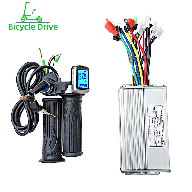 

36V 48V 60V 500W 30A Brushless Motor Universal Controller LCD Speed Display Throttle Set For Electric Bicycle Scooter Motocycle