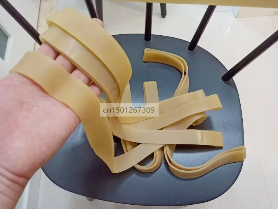 tamanho grande extra grande das faixas de borracha bege do silicone de 50cm e resistente