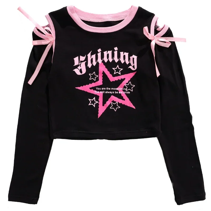 Hip Hop Girls K-pop Off Shoulder Crop Top Cargo Pants Kids Streetwear Skirts Jazz Costumes Child Sweet Street Dance Clothes Sets