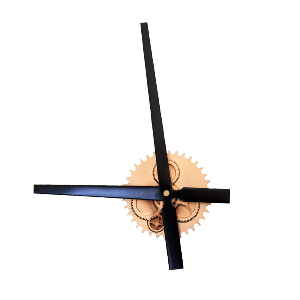 

Vintage Wooden Retro Wall Clock with Big Gear Pointer Silent Non-Ticking for Bedroom Living Room Study Hanging Clock