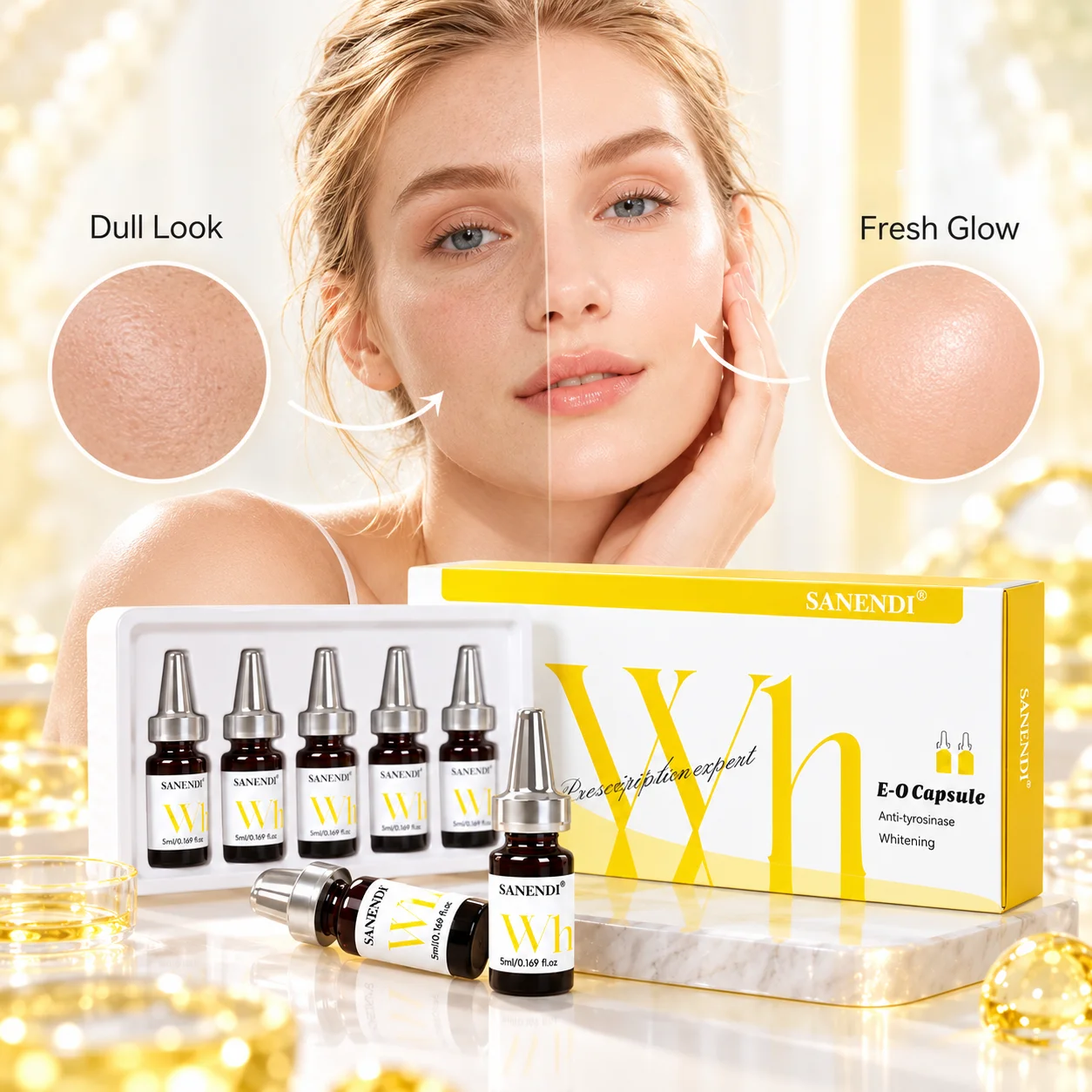 Sanendi Exose Capsule Vitamin - đánh giá và giá Vitamin C Serum