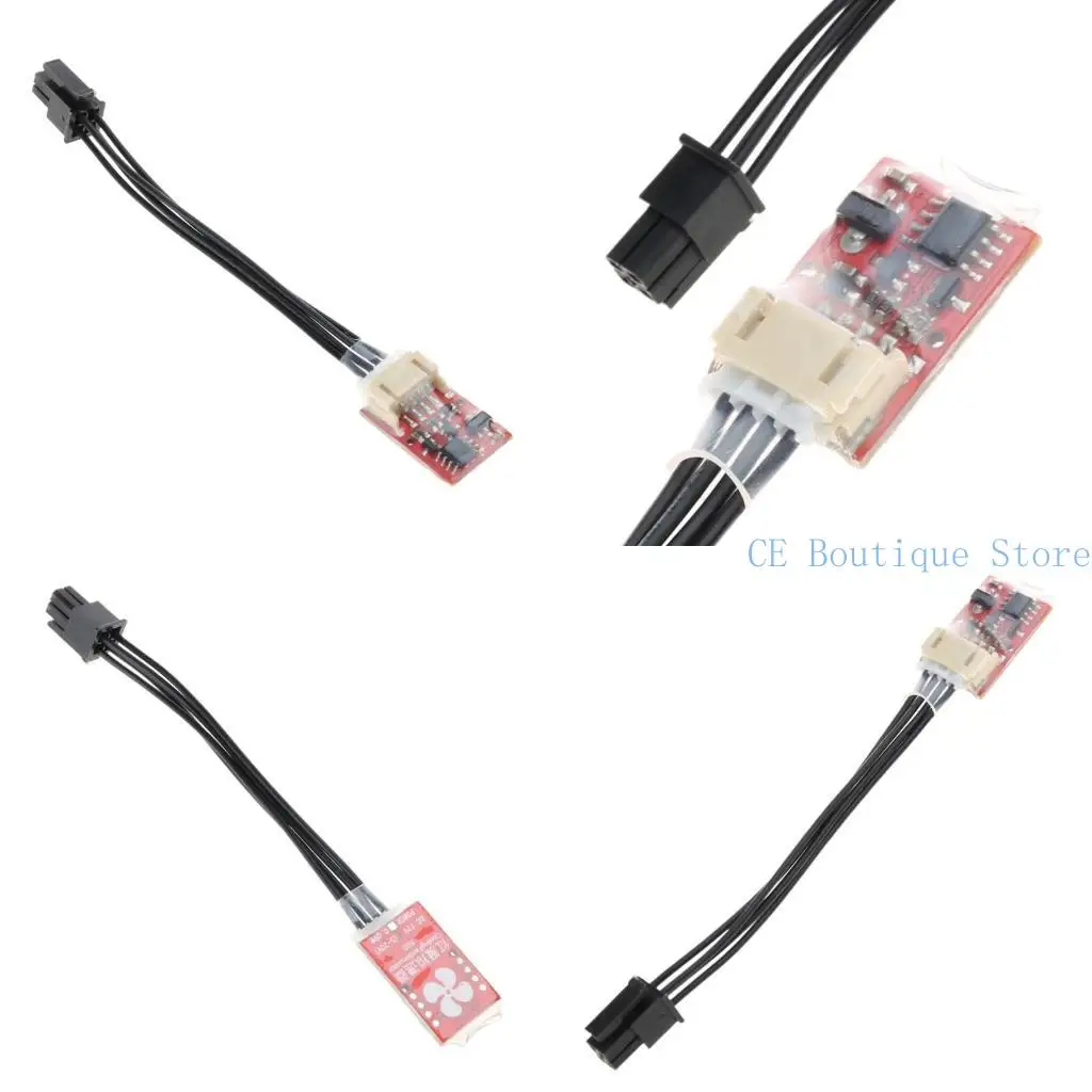 652f 1pc 4-pin plug Red Devil Fan Simulators وحدة تحكم سرعة المروحة لـ WhatsMiner M21S M20S M20 #2