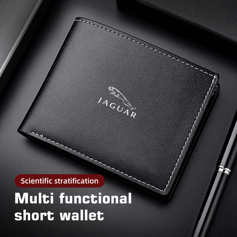 For Jaguar Car Leather Driver License Credit Card Holder Case Wallet XF XJ XE XK S-Type F-Type X-Type F-Pace I-Pace E-Pace