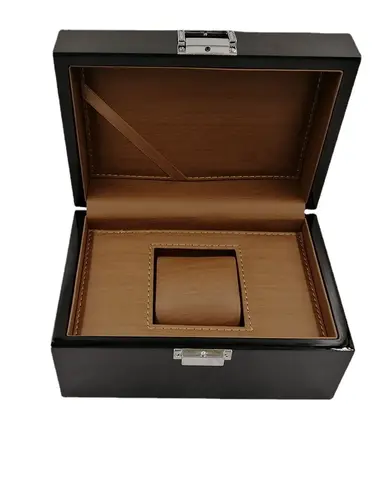 Imagen 2 del producto Caja de reloj laca de madera maciza de primera calidad, caja de almacenamiento de joyería, tampón de exhibición de alta gama para relojes y joyería, envoltura de regalo Premium