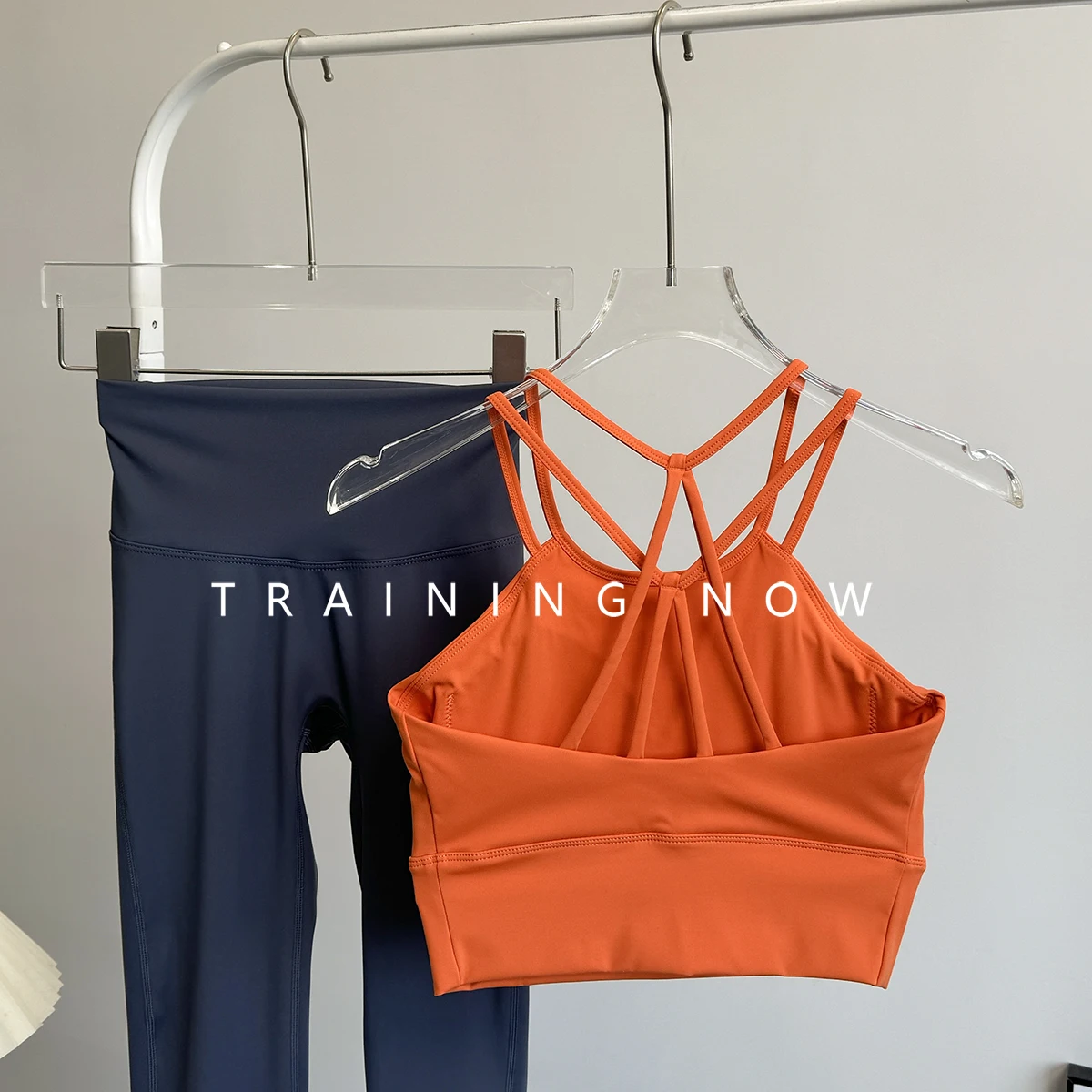 

Yoga suit women's Pilates professional high-end sports running fitness all-in-one vest fashion beautiful back bra