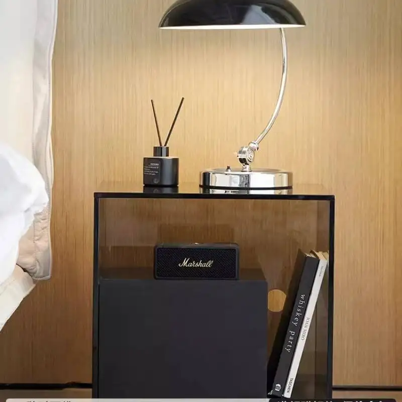 

Trendy Small Oak Nightstands Transparent Designer Bedside Coffee Nightstands Bedroom Cute Weird Mesita Para Cama Furniture Home