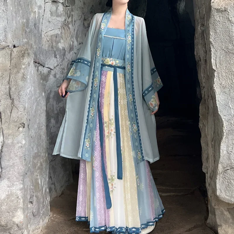 Chinese Style Traditional Hanfu Costume Women Elegant Ancient Dress Oriental Princess Dress Elegance Song Dynasty Dance Wear