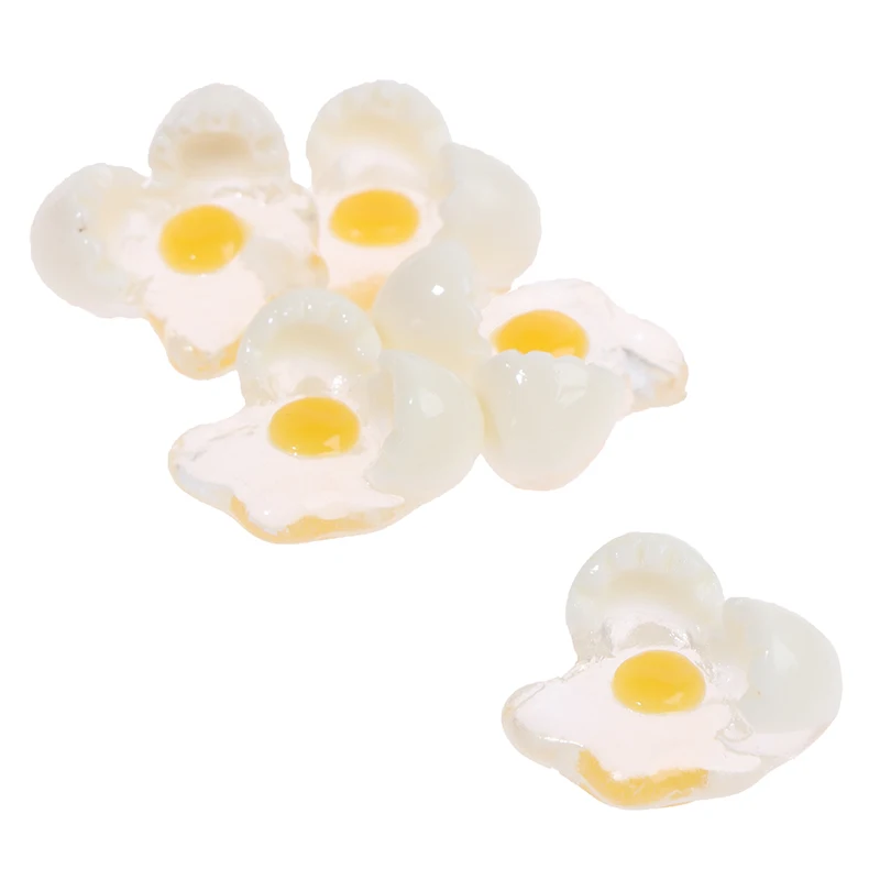 5 pezzi 1:12 casa delle bambole in miniatura mini modello di uovo spezzato accessori per giocattoli da cucina fai da te