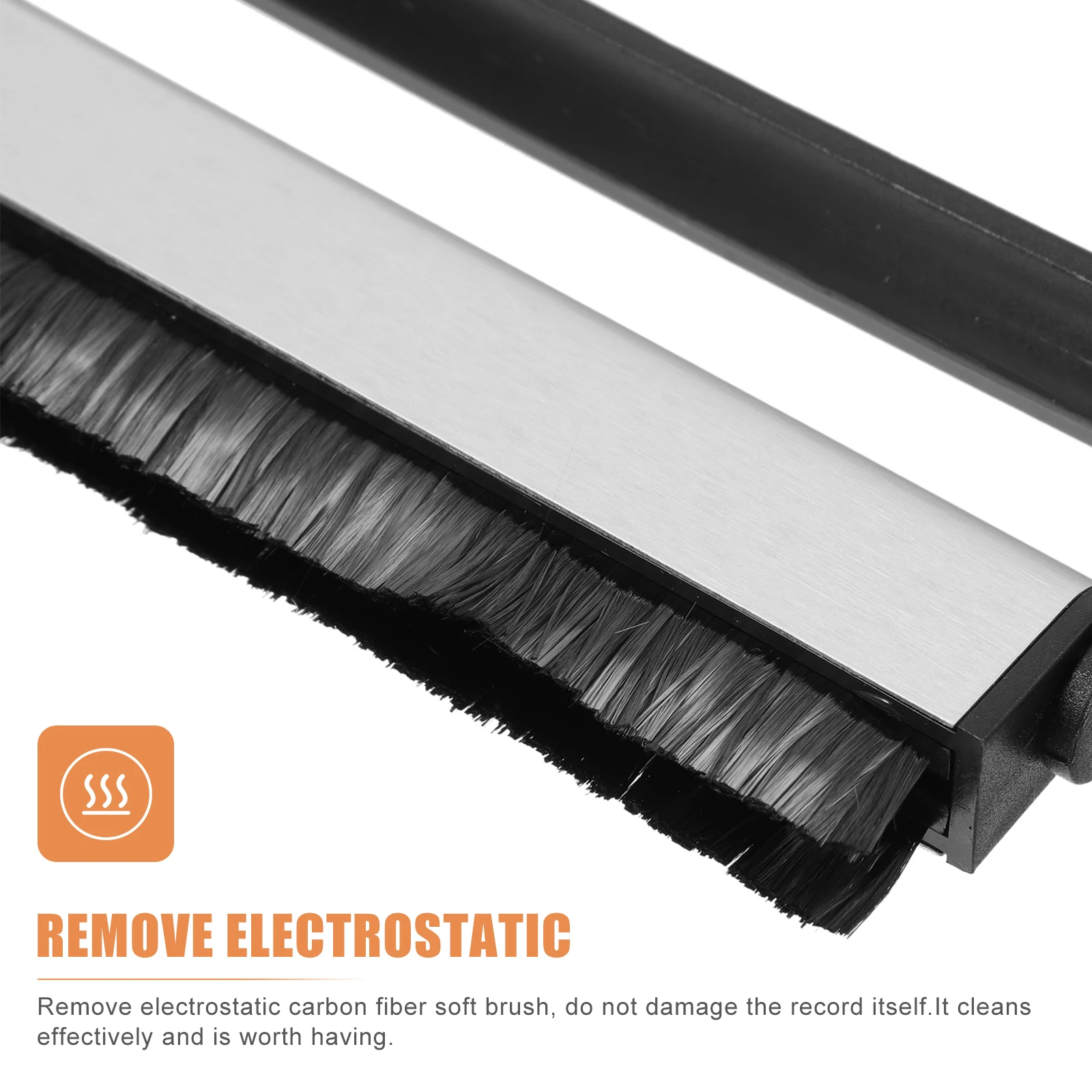 

Carbon Fiber Brush for Clean Vinyl Record Cleaner CD Player Brush Turntable Cleaning Tool Album Dust Remover Static Free