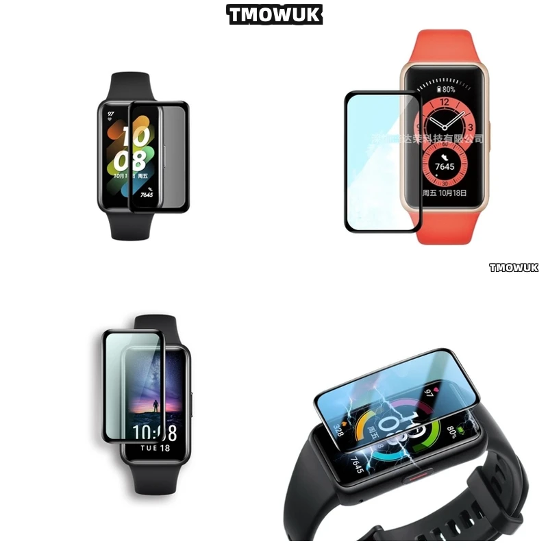 

For Huawei Honor Band 6 7 9 10 - Soft Anti-Scratch 3D PMMA Film, Full Cover Curved Screen Protector
