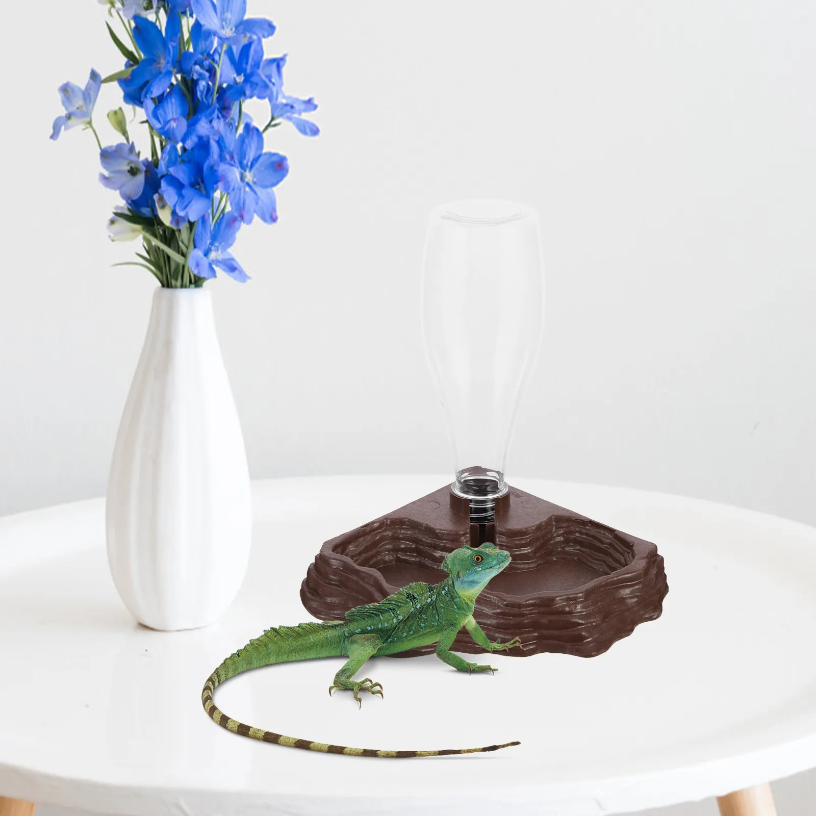 

Поилка для рептилий, многоразовая, удобная, для черепах, маленькая поилка для рептилий, аксессуары для террариумов, для гекконов, для ежедневного использования