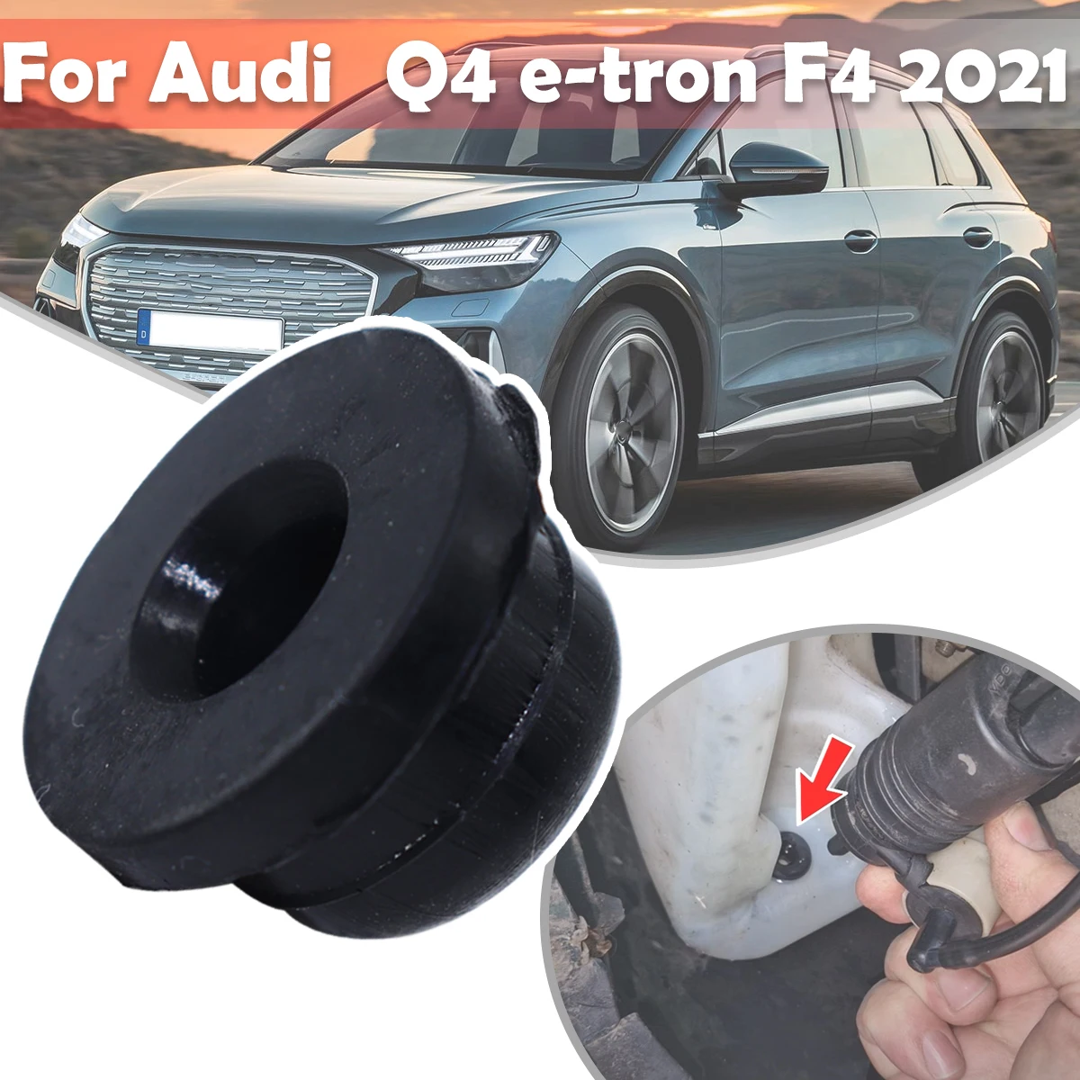 

Car Windscreen Windshield Washer Headlight Pump Seal Water Reservoir Gasket Grommet Mount Cap Plug For Audi Q4 e-tron F4 2021 -