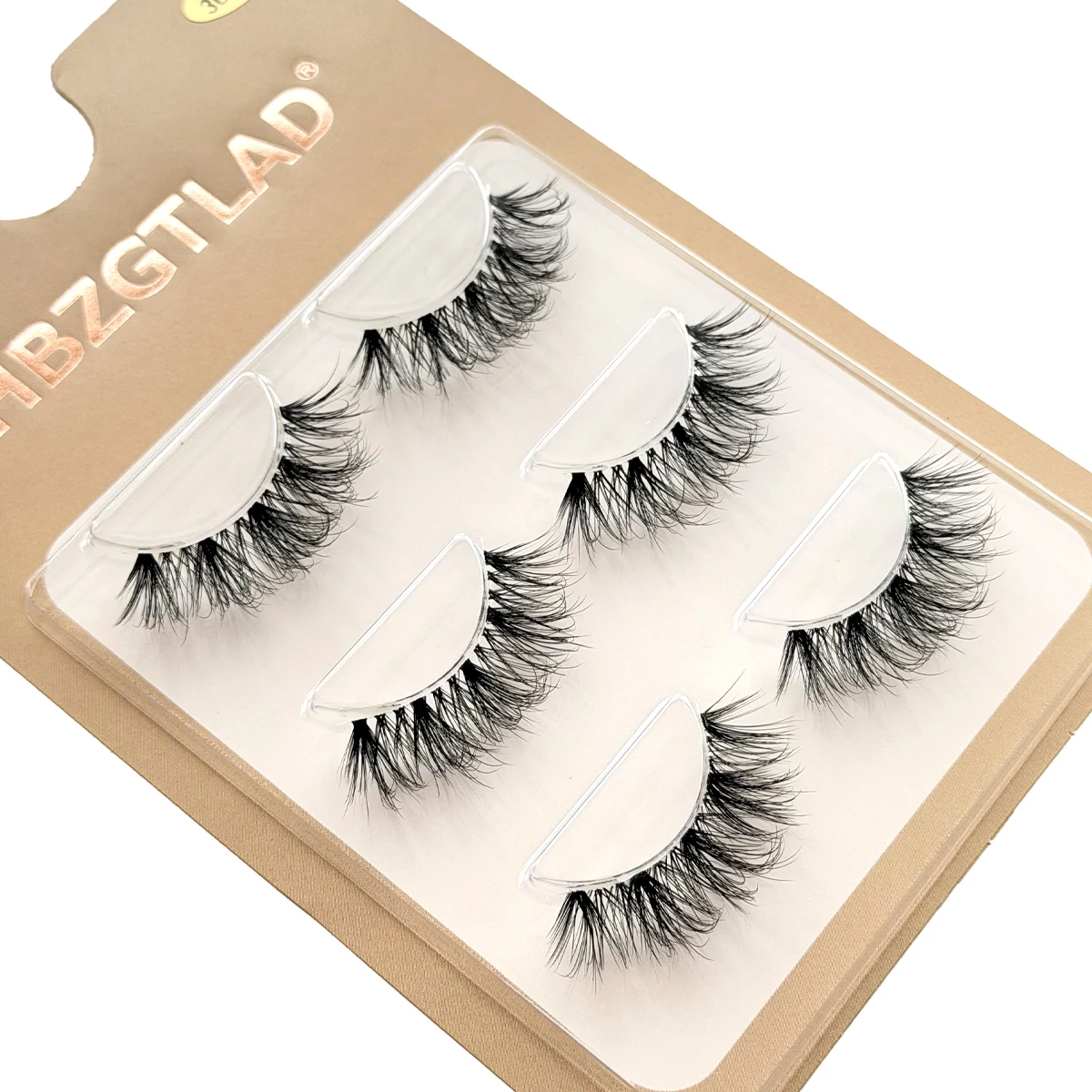 NEU 3 Paar 3D Nerz-Wimpern mit unsichtbarem Band, natürliche 5D Nerz-Wimpern, schwarze Nerz-Kunstwimpern, volle Wimpernbänder, wiederverwendbar – Detail 15