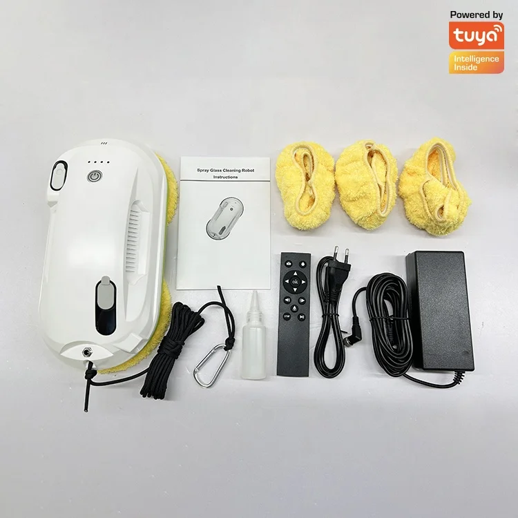 Neues Modell Tuya WiFi Smart Home Ausrüstung Fensterputzroboter Dual Wassertank Auto Wasserspray Fensterreiniger