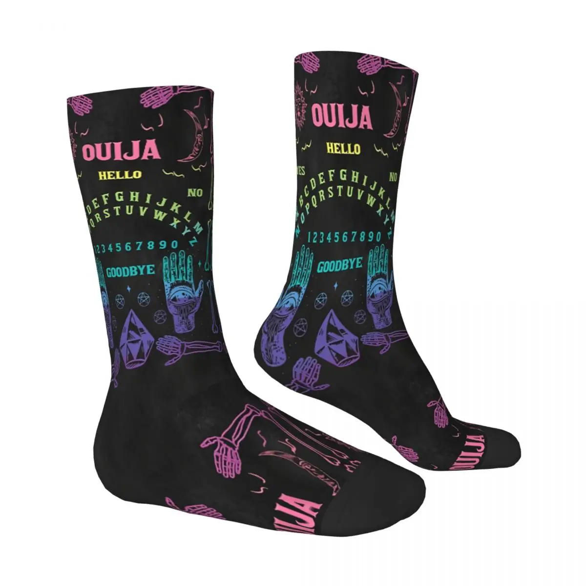 Ouija Board Rainbow Ghost Socks Male Mens Women Summer Stockings Polyester