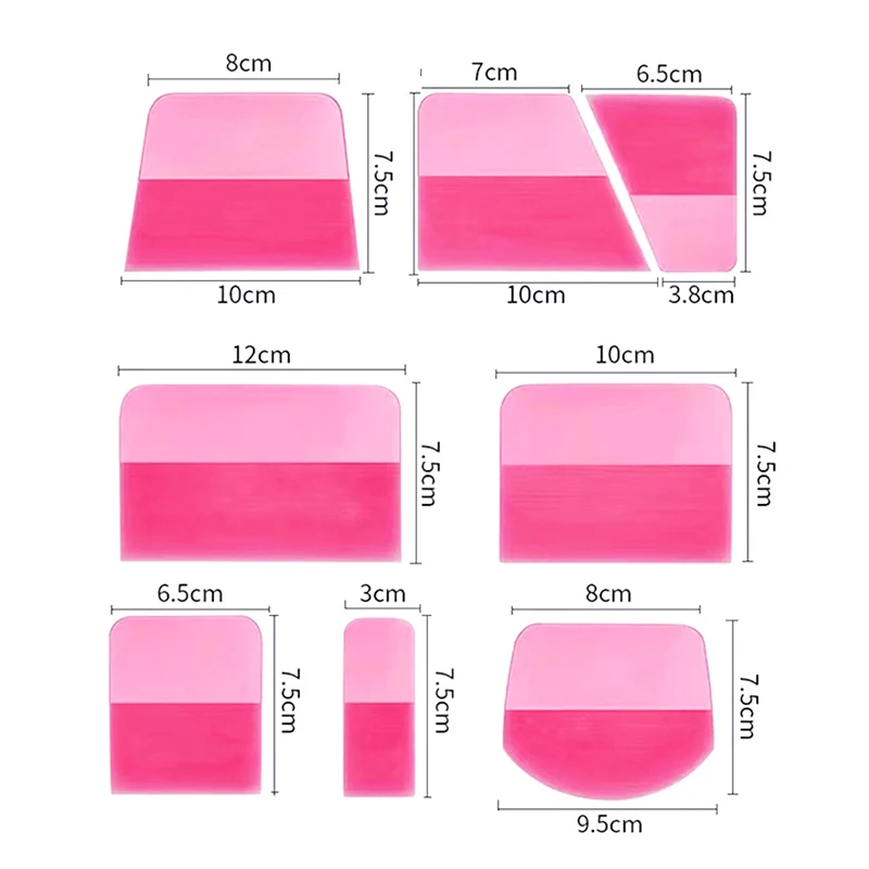 TOFAR-Kit de escurridor de TPU PPF para ventanas, raspador de goma suave tintado, película protectora de pintura de coche, instalación de