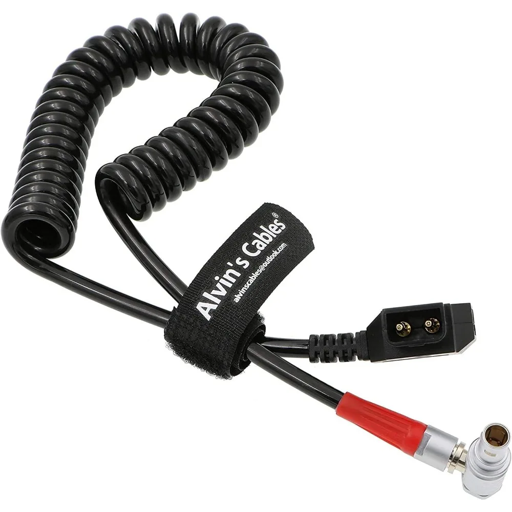 

Кабели Alvin, 2-контактный разъем с прямоугольным разъемом для видоискателя D-Tap, спиральный силовой кабель для Zacuto Gratical Teradek Bolt 500