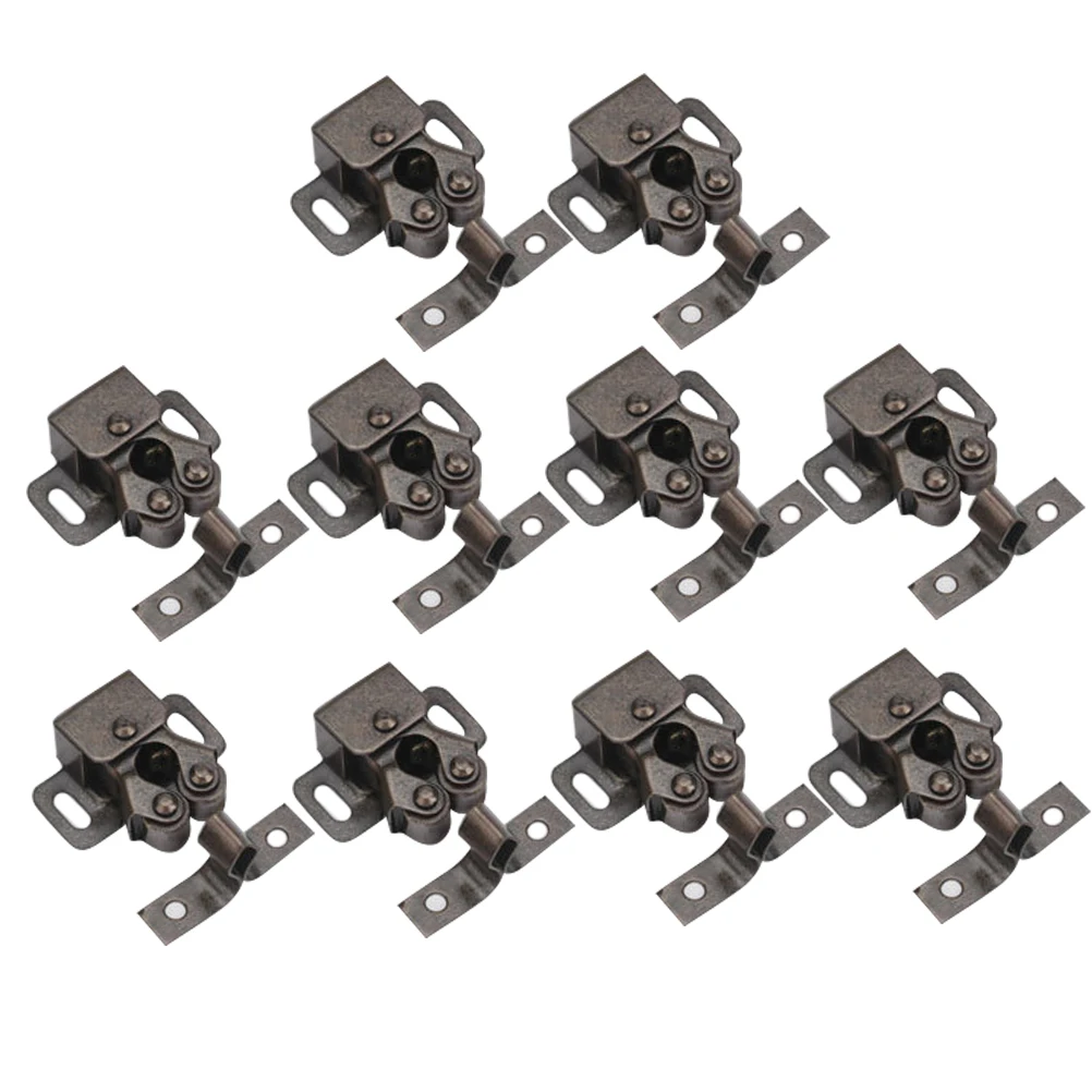 

10 PCS Wardrobe Door Buckle Adjustable Cabinet Lock Steel Latch Spring Ball Locker