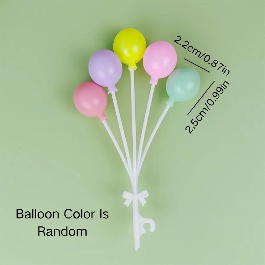 الإبداعية البلاستيك الملونة التعميم بالون كعكة زينة زخرفية عيد ميلاد الأطفال الحب بالون حفلة الخبز المساعدة