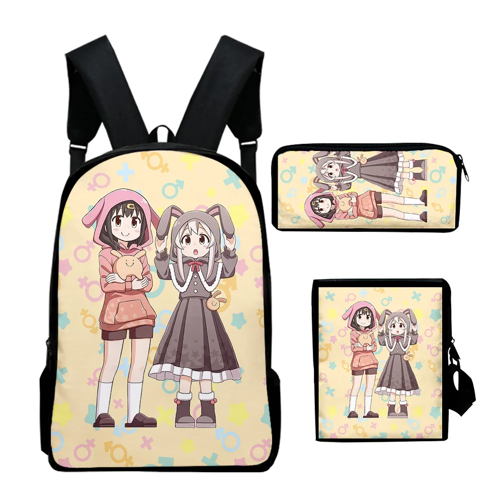 Harajuku Onimai I'm Now Your Sister Anime 3D Print 3pcs/Set School Bags Laptop Backpack Inclined shoulder bag Pencil Case