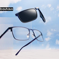 X109 1 In 1 Magnet Polarized Clip Glasses Frame Men Optical Myopia Clip Glasses For Men Eyeglasses Frame