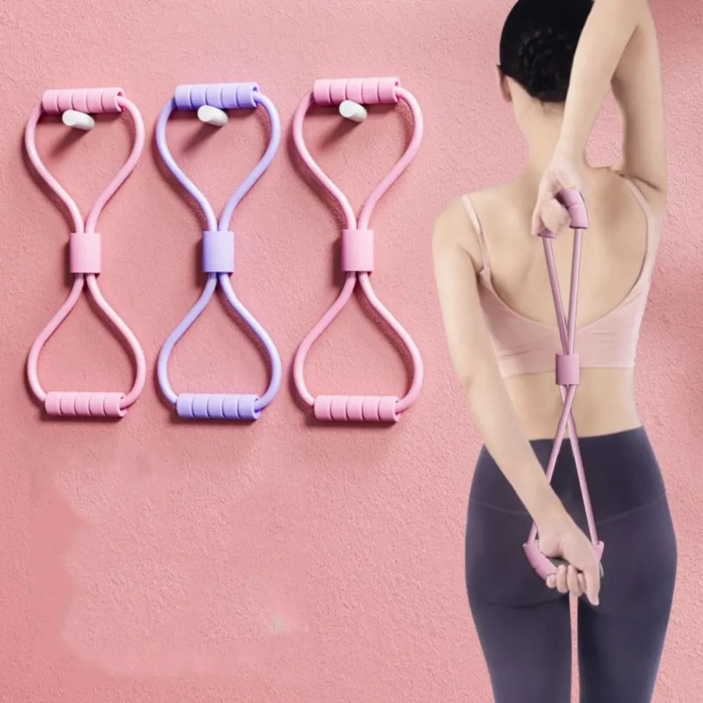 Cinta elástica, banda de resistencia para Yoga, expansor de pecho, estiramiento muscular, banda elástica para Yoga, Pilates, ejercicio Crossfit, Color sólido