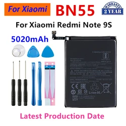 Brand New BN55 5020mAh Battery For Xiaomi Redmi Note 9 S Note 9S Note9S Phone Replacement Batteries +Tools