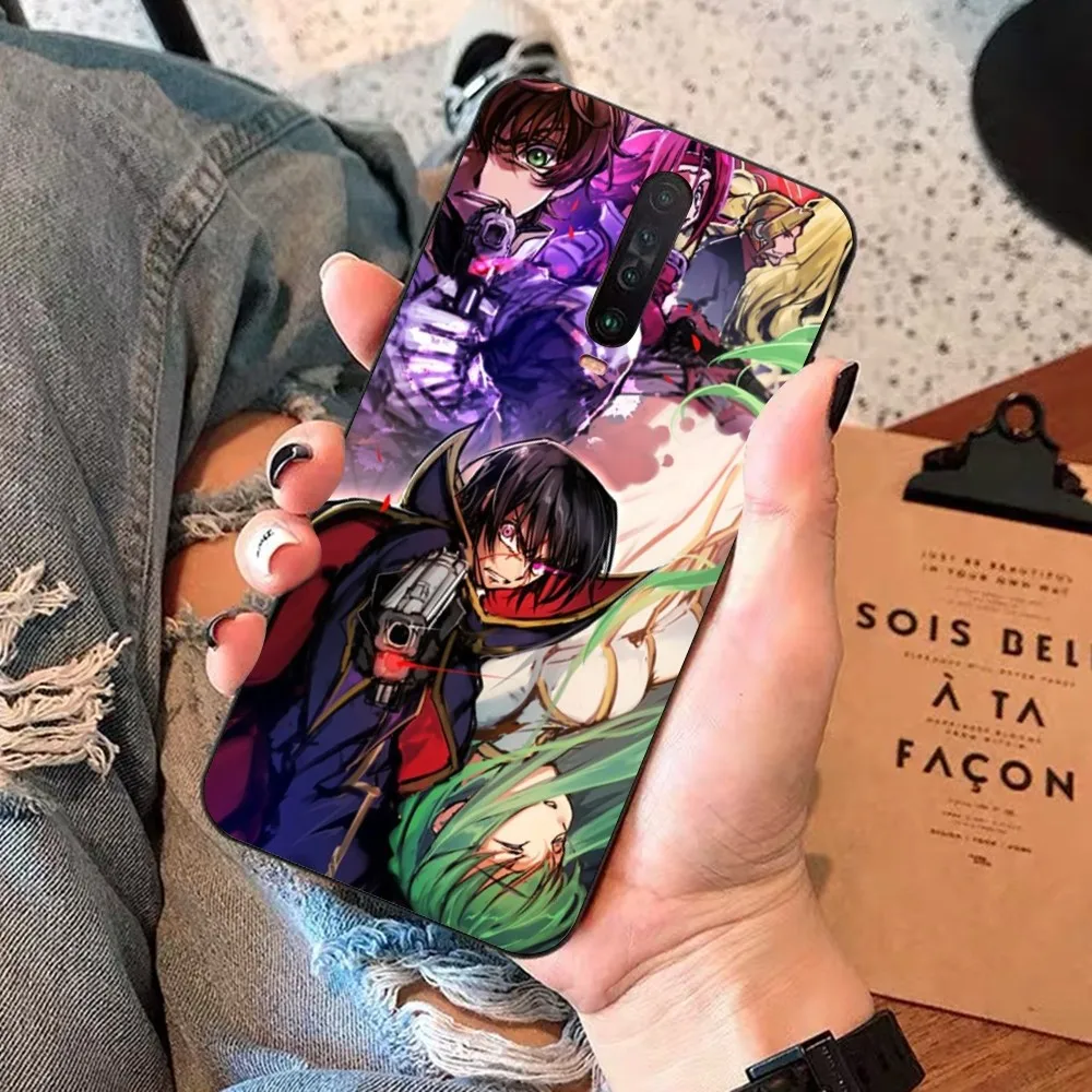 Code Geass Anime Phone Case For Redmi 5 6 7 8 9 10 plus pro 6 7 8 9 A GO K20 K30 K40 pro plus F3 Fundas