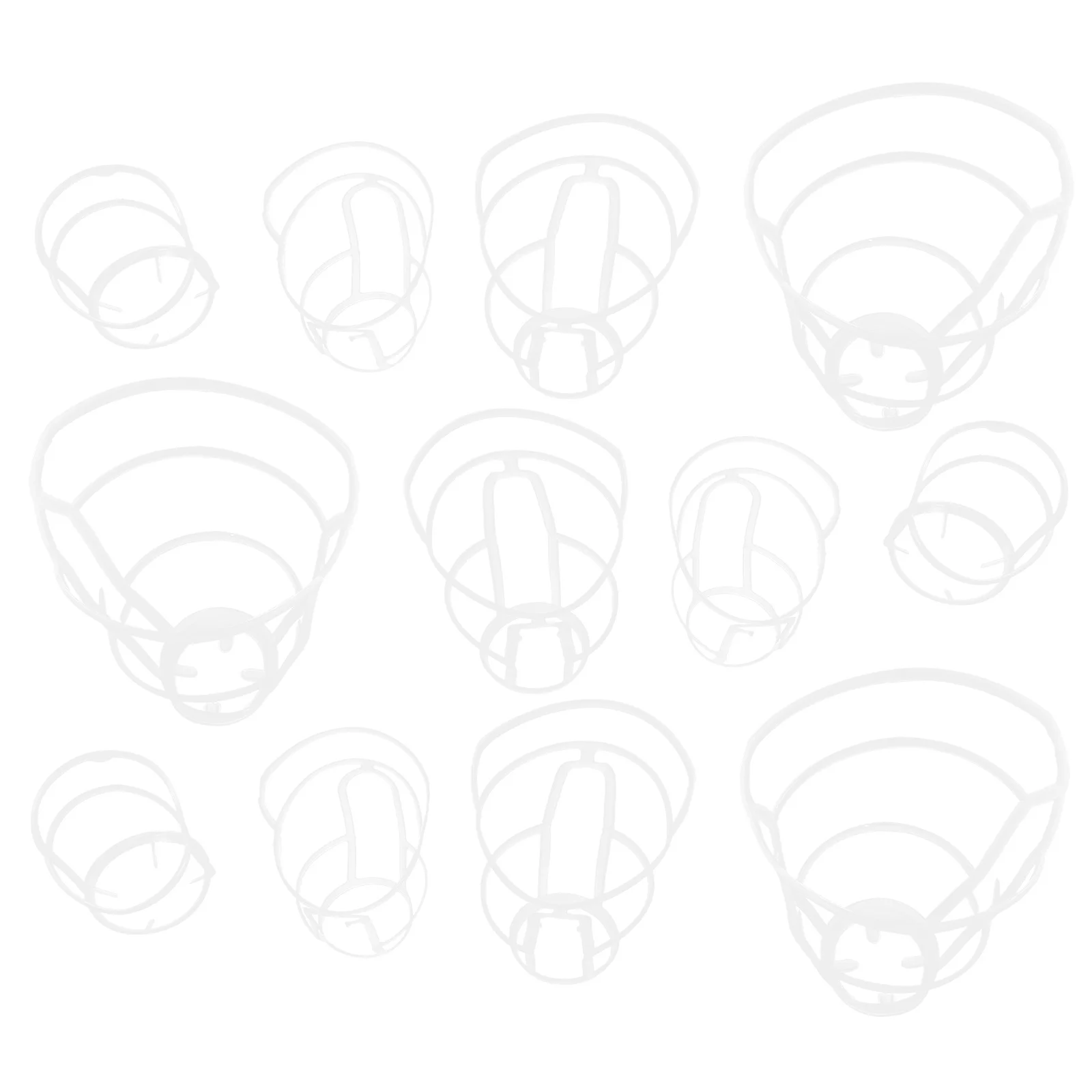 

20 шт., сетчатые чехлы для инфузионных бутылочек, подвесная клетка для хранения, прочные пластиковые больничные аксессуары, многоразовые сетки для бутылок