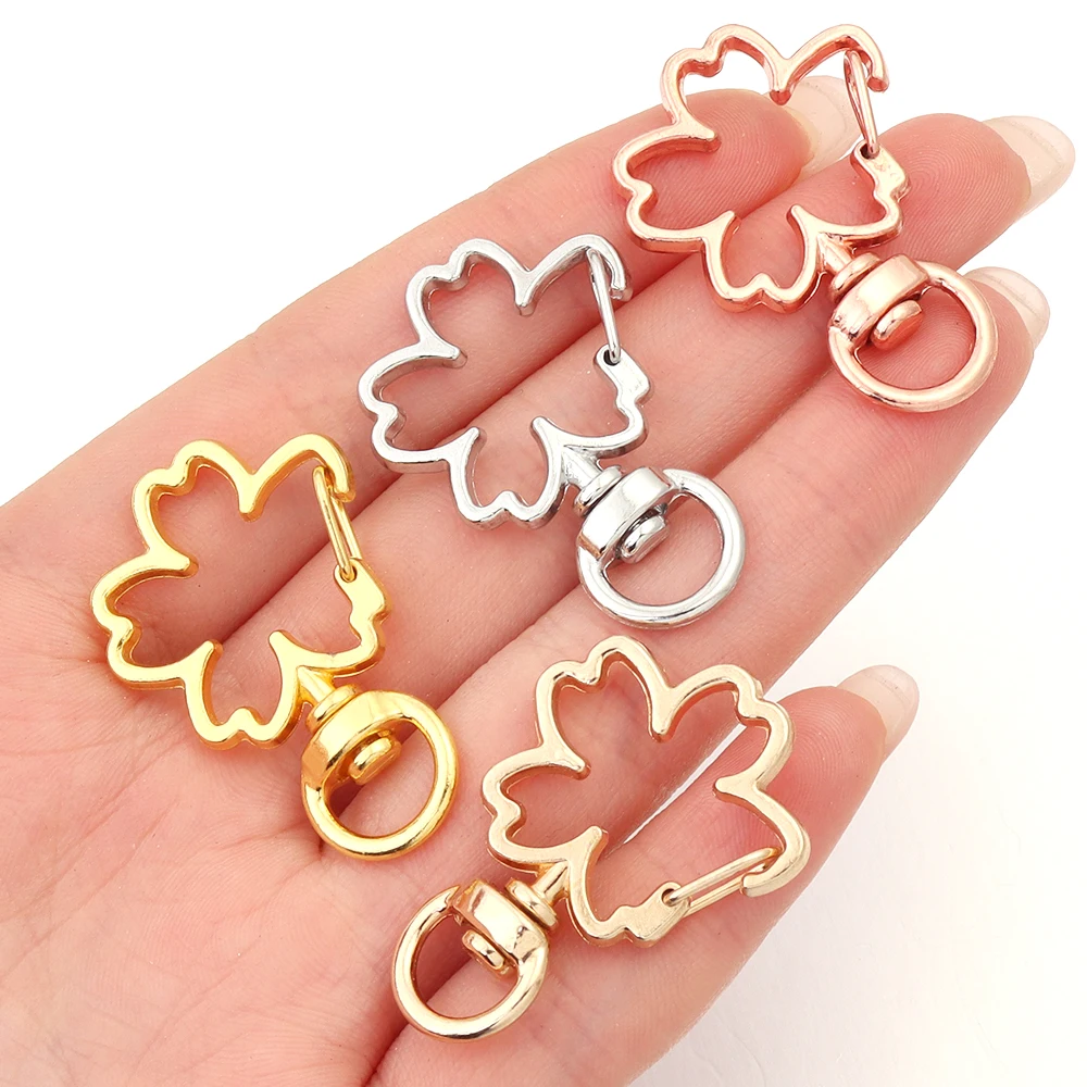 10 Stück Herz- und Sternförmige Schlüsselanhänger mit Karabinerhaken und Hängeschnalle für DIY-Bastelarbeiten, Schmuckzubehör und Geschenke – Detail 13