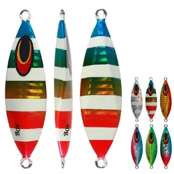 CASTFUN-señuelo de Jigging lento, plantilla oscilante de 40g y 60g, plantillas de pesca costeras, cebo Artificial de pescado, plantilla de Metal