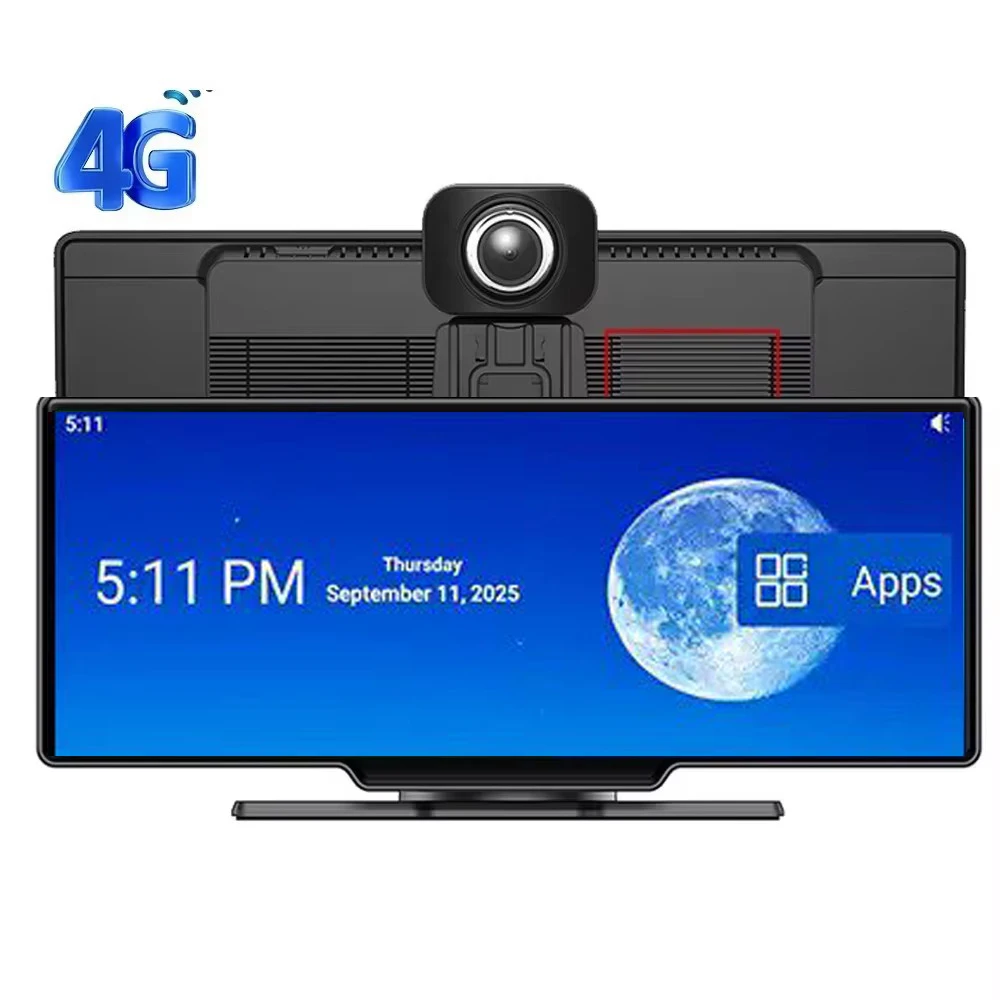 10.26 inch Car Dash Recorder GPS Navigation 4G+64GBROM Android 13 CarPlay DVR Camera 4G WiFi ADAS BT Dash Camera Video Recorder