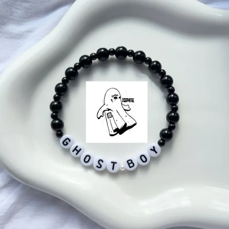 Lil Peep Ghost Boy Ghost Girl Handmade Beaded Bracelet | Gift Idea | Music Inspiration | Gift for Her