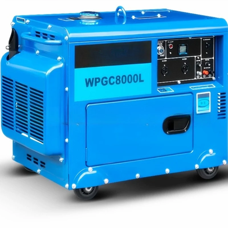 WPGC8000L silent generator 6KW diesel cooled generator set 220V single phase