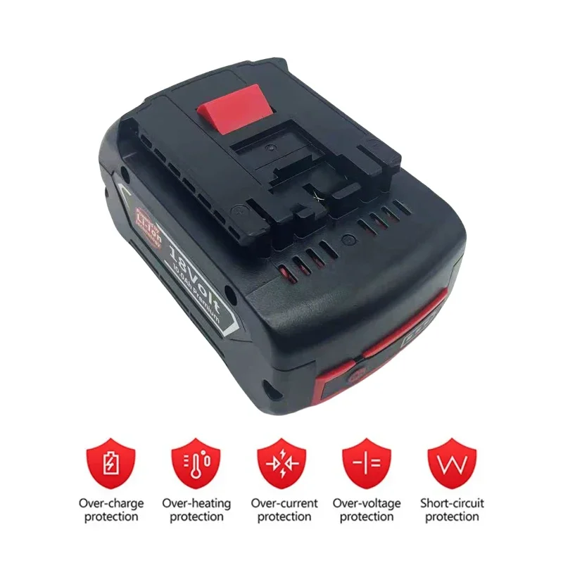 10.0Ah BAT610G Replacement for Bosch 18V Battery BAT609 BAT618G BAT619 BAT621 BAT620 Cordless Power Tools LED Indicator