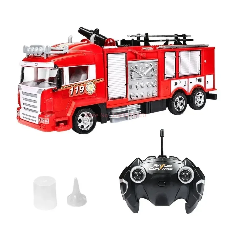 Remote Control Fire Truck Sprinkler Fire Truck Remote Control Fire Truck Wireless Control Toy For Fire Extinguishing Train