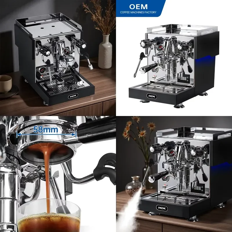 E61 Grouphead Espresso Coffee Machine for Home & Small Commercial Use With Ambient Light Fashionable Youthful Design