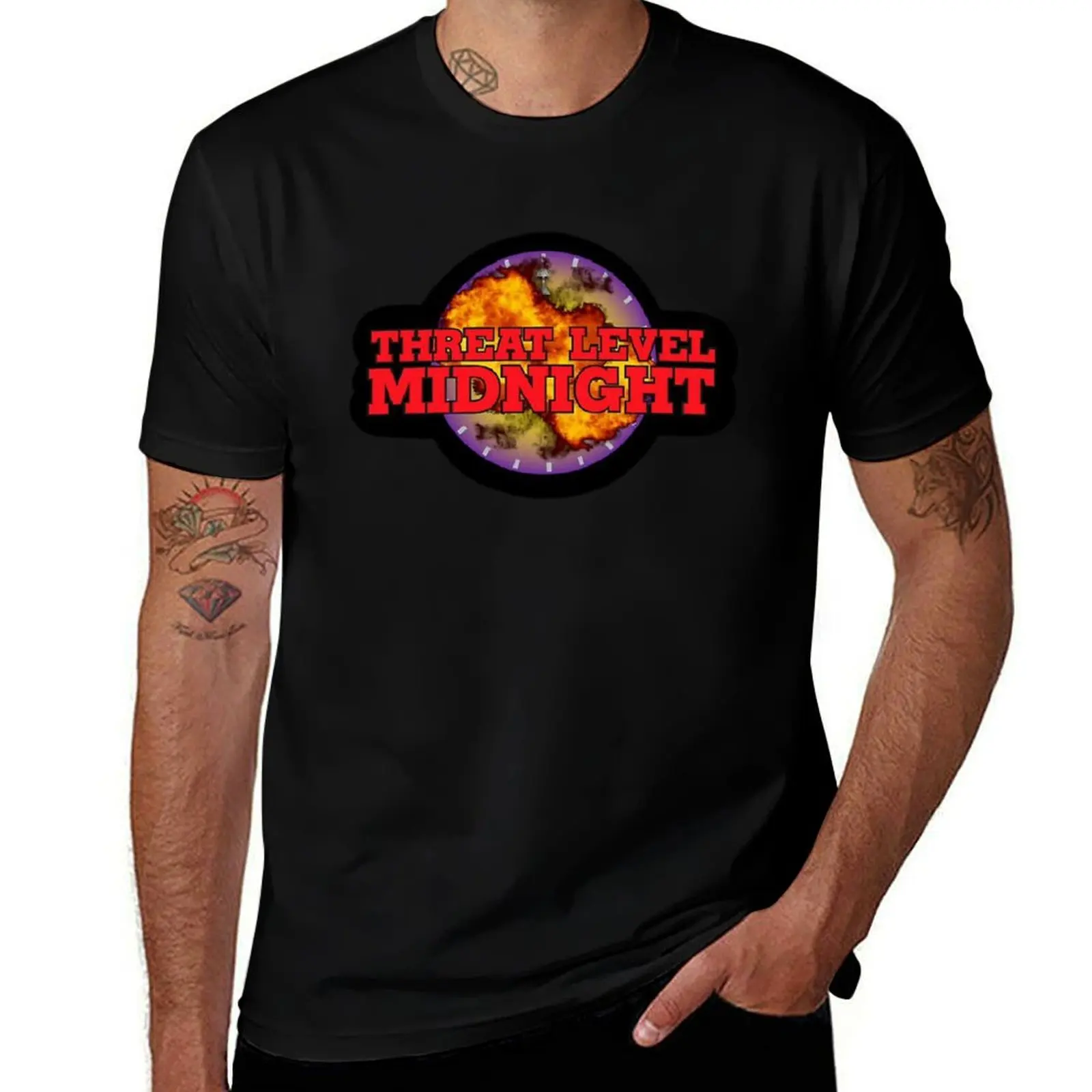 

threat level midnight T-Shirt man t shirt designer t shirts for man graphic vintage T-Shirt