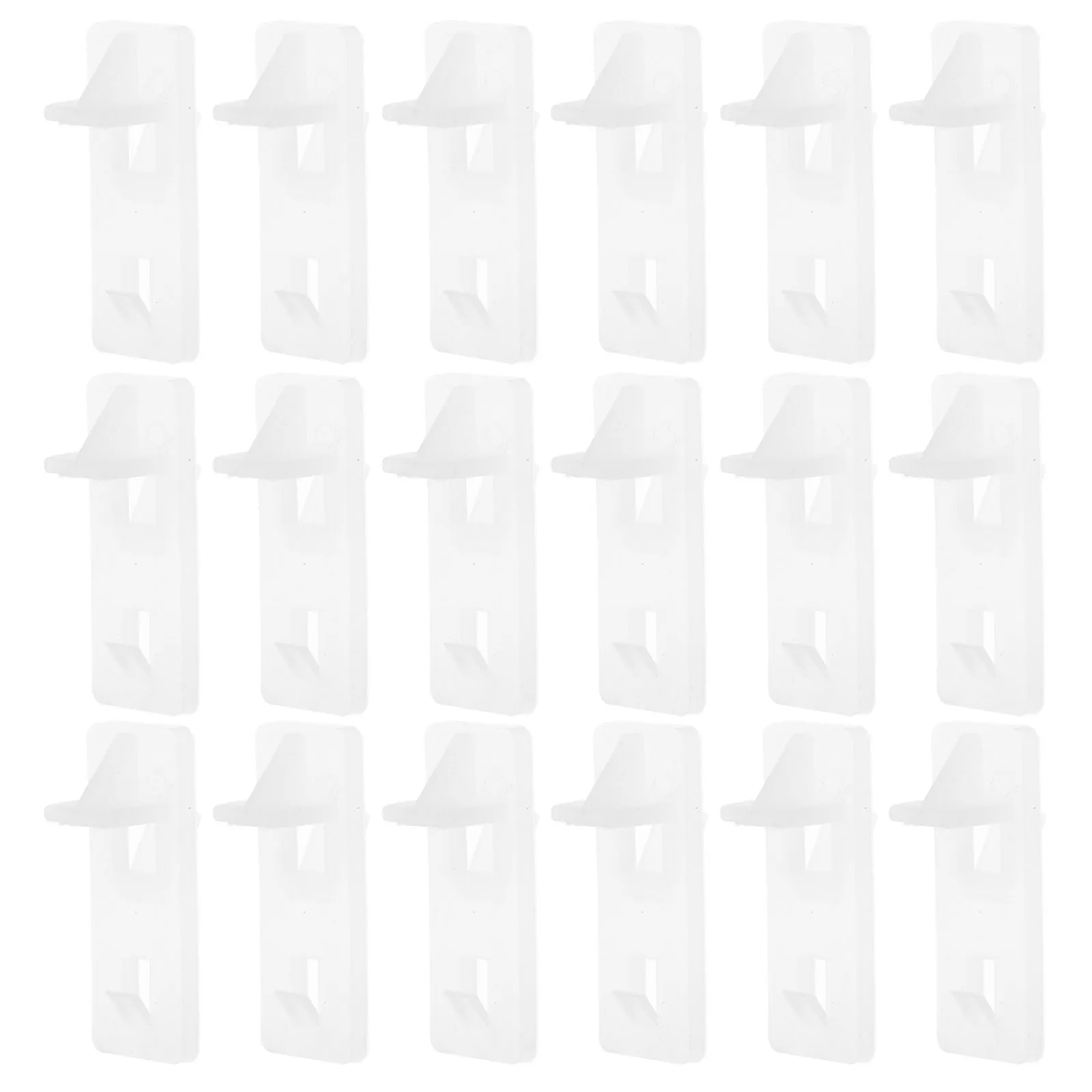 

20Pcs File Cabinet Accessories Plastic Locking Shelf Support Pegs for Kitchen Bookshelves Office Storage Adjustable Clips